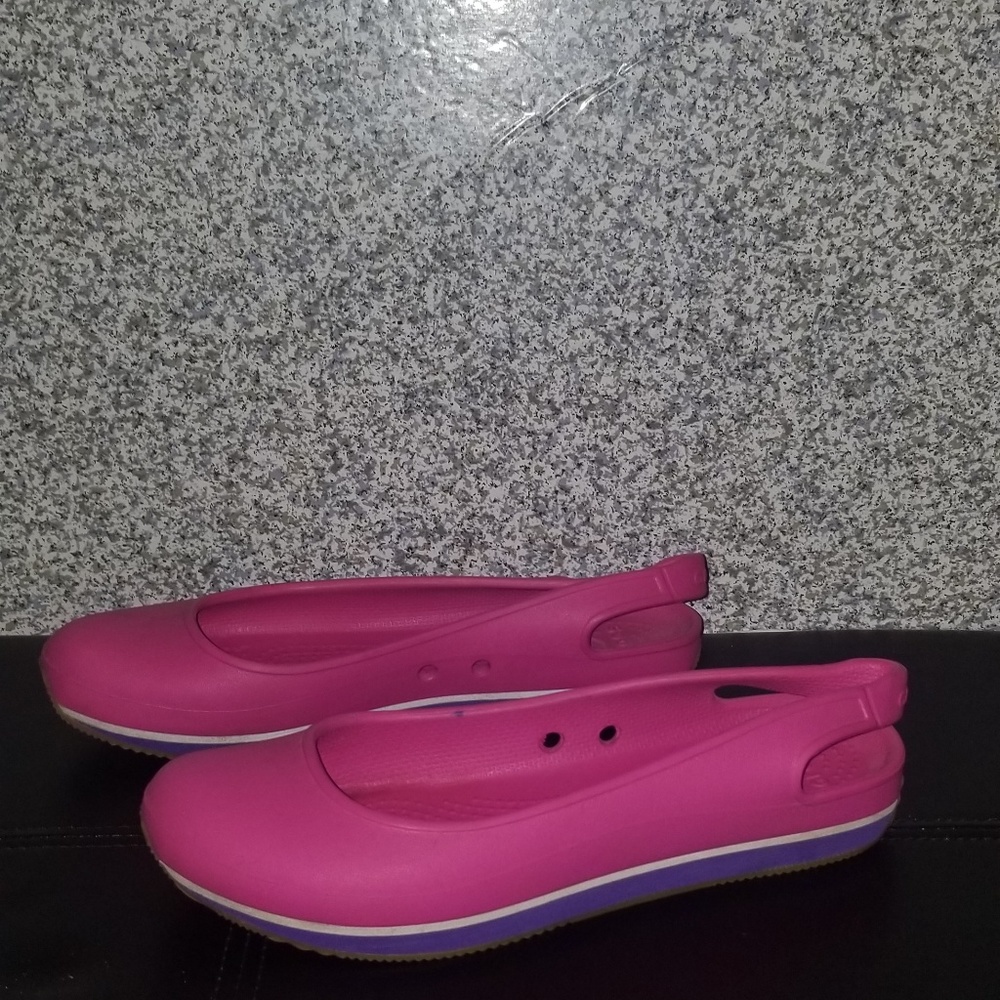 Crocs Classic Pink Purple Ballerina Flats